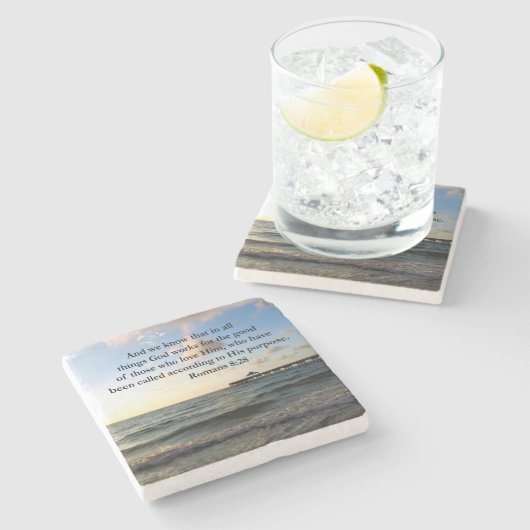 ROMANS 8:28 BIBLE STENEN ONDERZETTER (Zijkant)