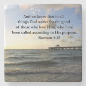 ROMANS 8:28 BIBLE STENEN ONDERZETTER (Voorkant)