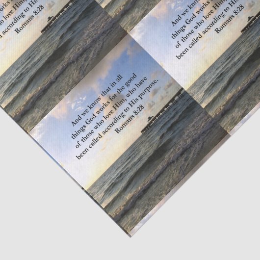 ROMANS 8:28 BIBLE TISSUEPAPIER (Detail)