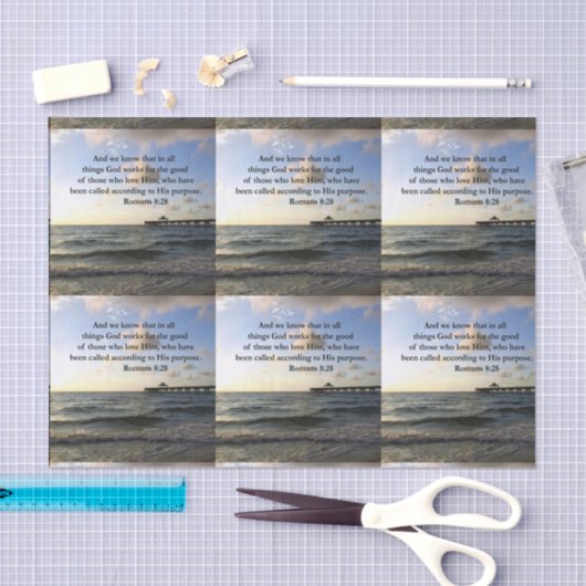 ROMANS 8:28 BIBLE TISSUEPAPIER (Craft)