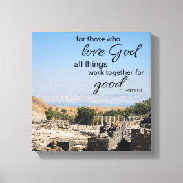 Romans 8:28 Canvasprint Canvas Afdruk