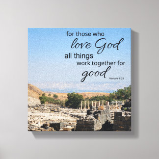 Romans 8:28 Canvasprint Canvas Afdruk