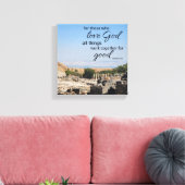 Romans 8:28 Canvasprint Canvas Afdruk (Insitu (Woonkamer))