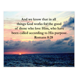 ROMANS 8:28 FAITH FOTO AFDRUK