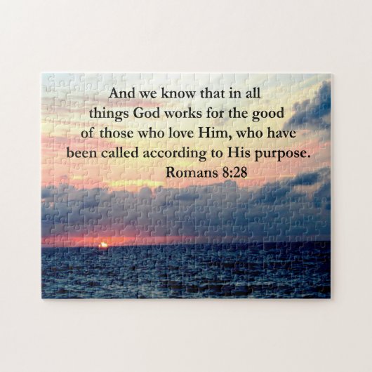 ROMANS 8:28 FAITH LEGPUZZEL (Horizontaal)