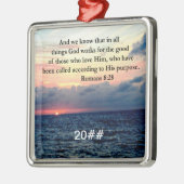 ROMANS 8:28 FAITH METALEN ORNAMENT (Links)