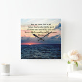 ROMANS 8:28 FAITH VIERKANTE KLOK (Huis)