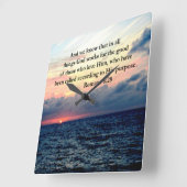 ROMANS 8:28 FAITH VIERKANTE KLOK (Hoek)