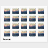 ROMANS 8:28 FAITH VIERKANTE STICKER (Vel)