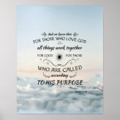 Romans 8: 28 geschenken voor het schrijven van twe poster (Voorkant)
