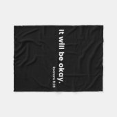 Romans 8_28 Motivational Christian Bible Verse Mes Fleece Deken (Voorkant (Horizontaal))