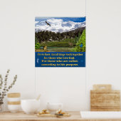 Romans 8:28 poster van de scriptie (Keuken)