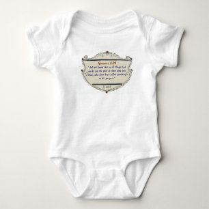 Romans 8:28 Schild Christelijk Baby Bodysuit