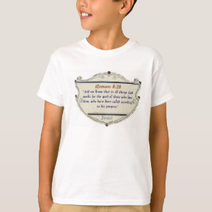 Romans 8:28 Schild Christelijk Kinderen T-shirt