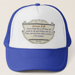 Romans 8:28 Schild Christelijke Vrachtwagenchauffe Trucker Pet