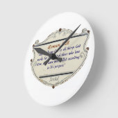 Romans 8:28 Schild Christelijke Wandklok (Hoek)