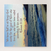 Romans 8:28 Soothing Bible Verse And Beach  Legpuzzel (Verticaal)