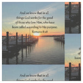 ROMANS 8:28 SUNSET FOTO-ONTWERP STOF (Close Up)