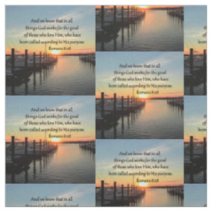 ROMANS 8:28 SUNSET FOTO-ONTWERP STOF