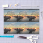 ROMANS 8:28 SUNSET FOTO-ONTWERP TISSUEPAPIER (Craft)
