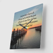 ROMANS 8:28 SUNSET FOTO-ONTWERP VIERKANTE KLOK (Hoek)