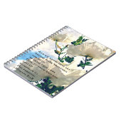 Romans 8:28-witte, ventilatorlaptop notitieboek (Linkerzijde)