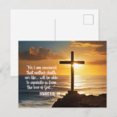 Romans 8:38–39 Scripture Postcard Briefkaart (Voorkant / Achterkant)