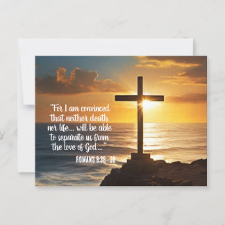 Romans 8:38–39 Scripture Postcard Briefkaart