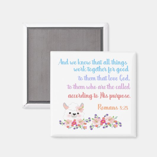 Romans 8 Bijbelversie Magneet (Voorkant / Achterkant)