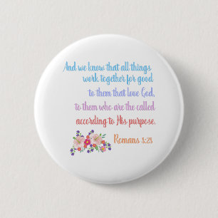 Romans 8 Bijbelversie Ronde Button 5,7 Cm