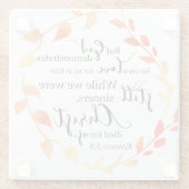 Romans Bijbelcitaat Christus Faith-gebaseerde Herf Glazen Onderzetter (Achterkant)