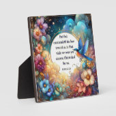 Romans Bijbelvers Inspirational Art Nouveau Pasen Fotoplaat (Voorkant)