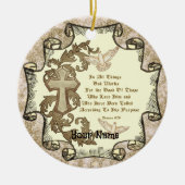 Romans Eight 28 christian ornament  (Voorkant)