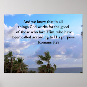 ROMANS INSPIREREN 8:28 POSTER