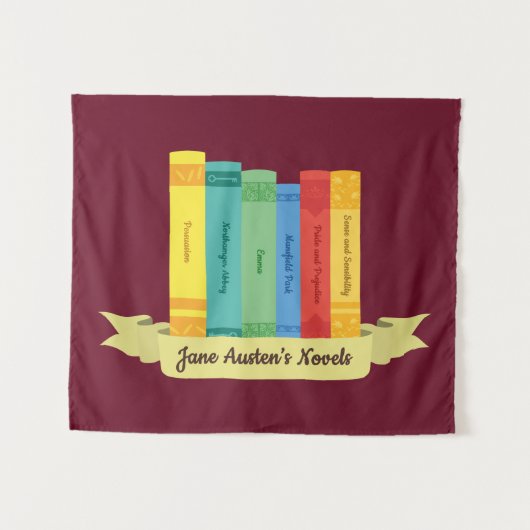 Romans van Jane Austen III Wandkleed (Voorkant (horizontaal))