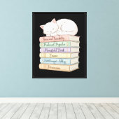 Romans van Jane Austen IX Canvas Afdruk (Insitu (Houten vloer))