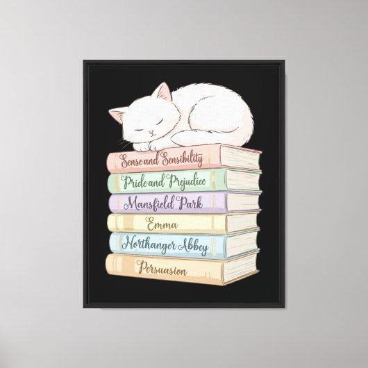 Romans van Jane Austen IX Canvas Afdruk (Voorkant)