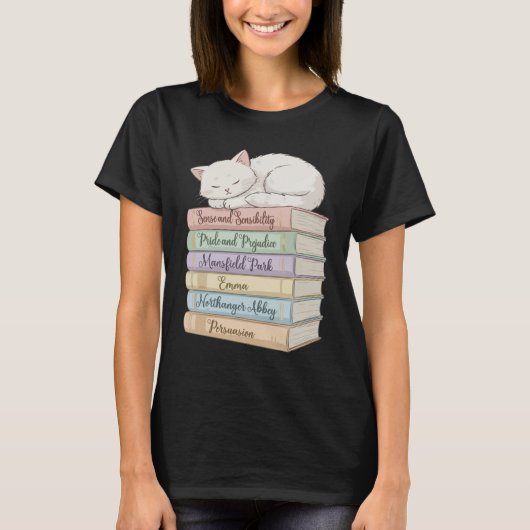Romans van Jane Austen IX T-shirt (Voorkant)