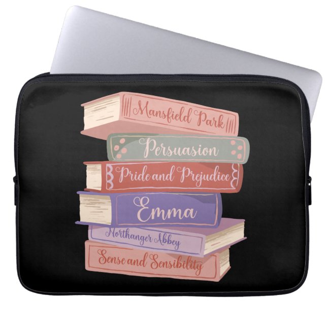Romans van Jane Austen V Laptop Sleeve (Voorkant)