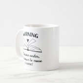 Romanschrijver koffiemok (Voorkant links)
