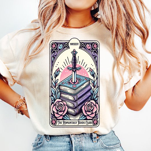 Romantasy Book Club Pastel Tarot Kaart Vrouwen Tri-Blend Shirt