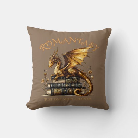 Romantasy Dragon Books Nog een hoofdstuk Kussen (Voorkant)