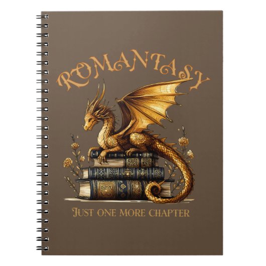 Romantasy Dragon Books Nog een hoofdstuk Notitieboek (Voorkant)