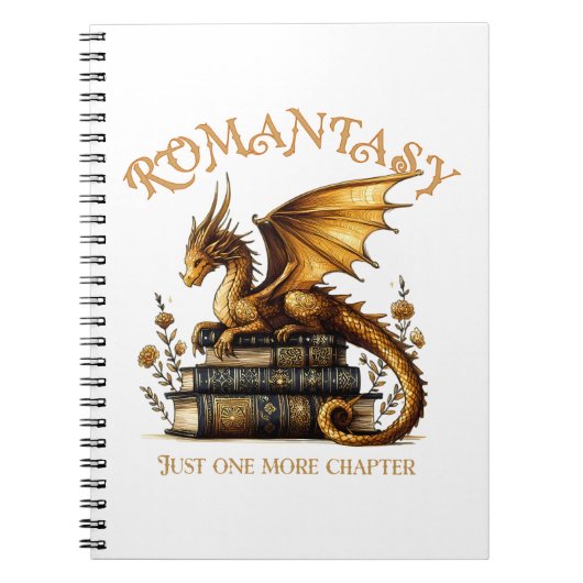 Romantasy Dragon Books Nog een hoofdstuk Notitieboek (Voorkant)