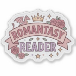 Romantasy-lezer - boekliefhebber lezend sticker