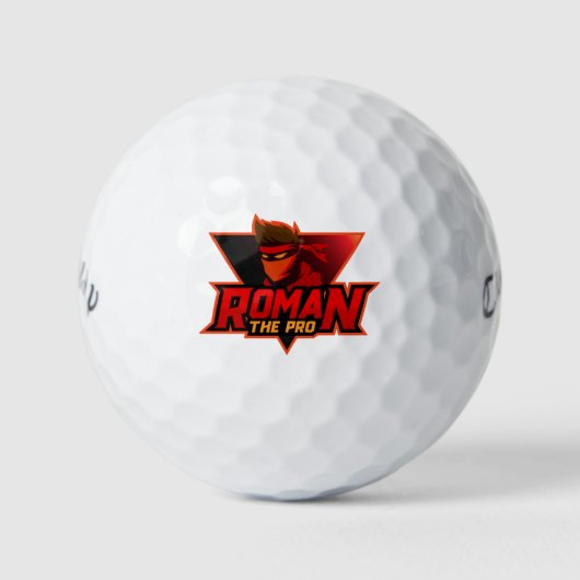 RomanThePro Premium golfbal Golfballen (Voorkant)