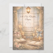 Romantic A New Chapter Bridal Shower Kaart (Voorkant)