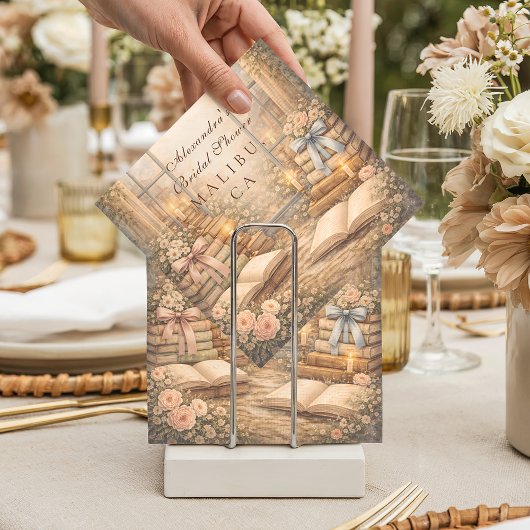 Romantic A New Chapter Bridal Shower Servet