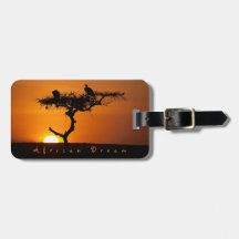 Romantic African Dream sunset foto met tekst