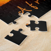 Romantic African Dream sunset foto met tekst Legpuzzel (Zijkant)